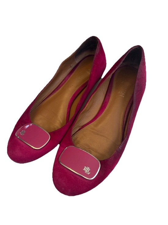 Lauren Ralph Lauren Shoes - Lauren Ralph Lauren Women’s Camern Slip-On Ballet Flats In Geranium No Box Sz 9
